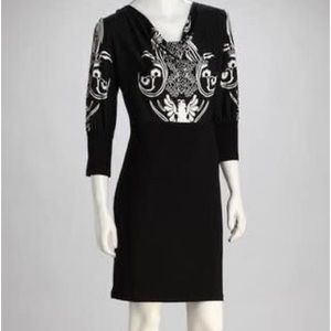 Adore Black & White Dress - Large
